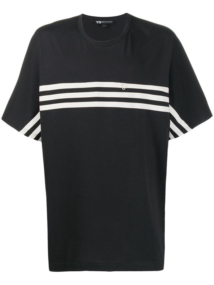 Y-3 Striped Short-sleeve T-shirt - Black