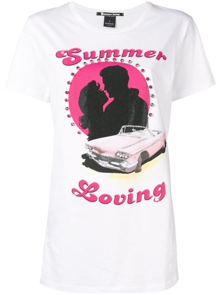 Pinko Summer Loving Print T-shirt - White