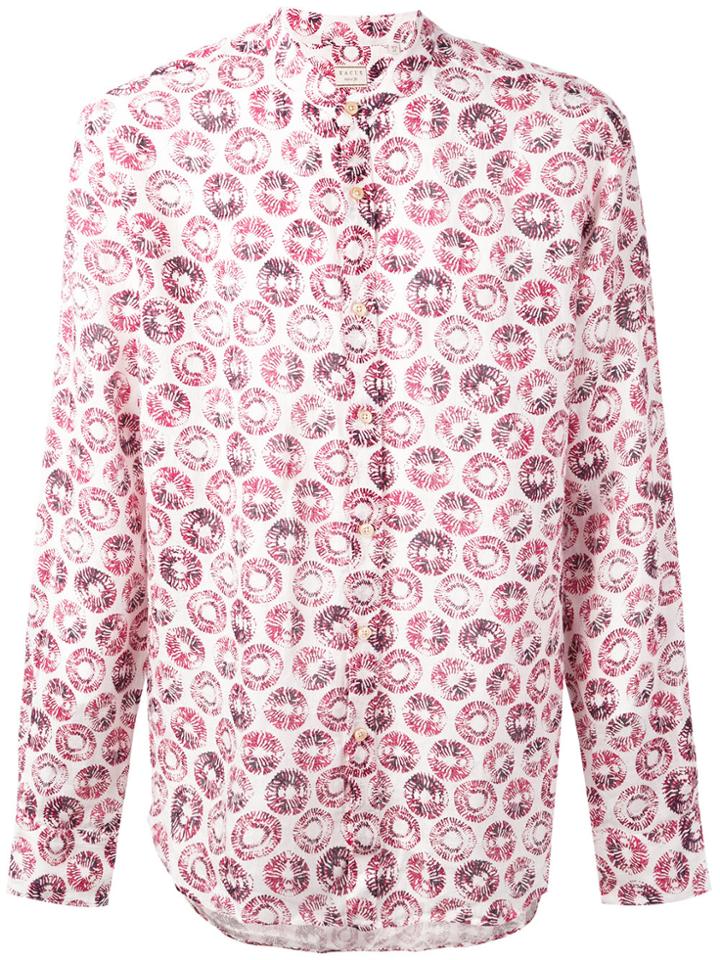 Xacus Circle Print Shirt - White