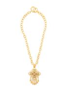 Chanel Pre-owned Fringed Pendant Necklace - Gold