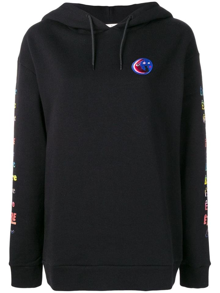 Être Cécile Etre List Oversized Hoodie - Black