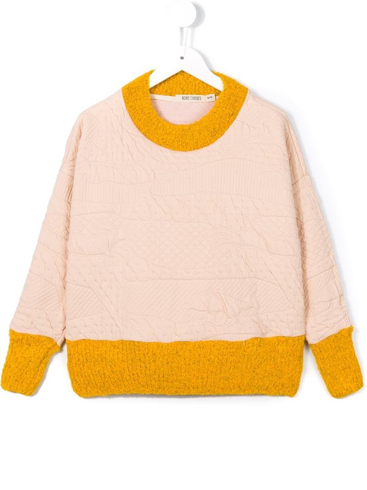 Bobo Choses Textured Jumper, Girl's, Size: 7 Yrs, Nude/neutrals