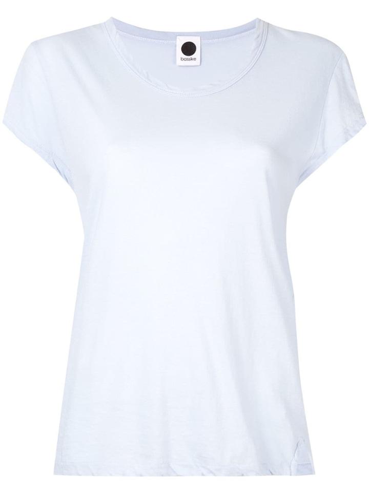 Bassike Cap Sleeves T-shirt - Blue