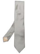 Brioni Patterned Woven Tie - Grey