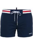 Dsquared2 Stripe Trimmed Swim Shorts - Blue