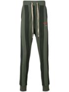 Vivienne Westwood Striped Logo Track Pants - Green