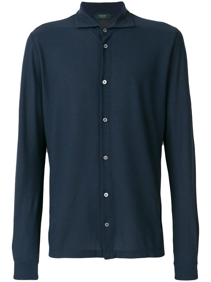 Zanone Classic Button Shirt - Blue