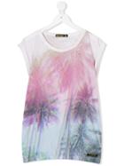Finger In The Nose Palm Tree Print T-shirt - Multicolour