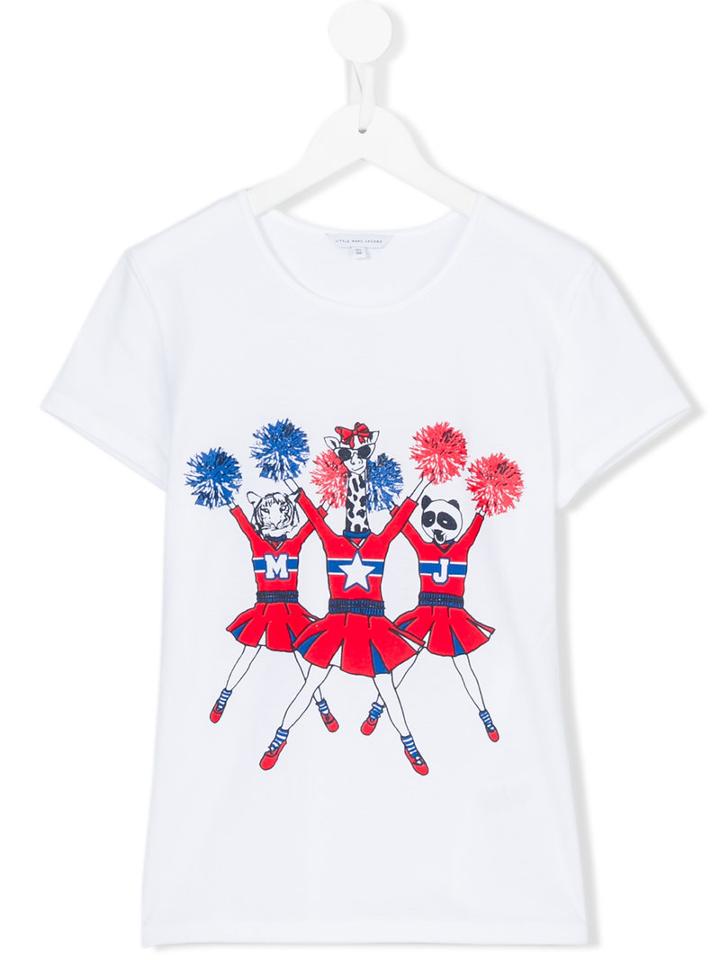 Little Marc Jacobs - Teen Animal Cheer T-shirt - Kids - Cotton/modal - 14 Yrs, Girl's, White