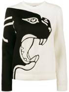 Valentino - Panther Print Sweatshirt - Women - Polyester/viscose - L, Black, Polyester/viscose