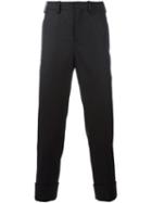 Neil Barrett Slouch Skinny Trousers, Men's, Size: 54, Grey, Polyester/spandex/elastane/viscose/virgin Wool