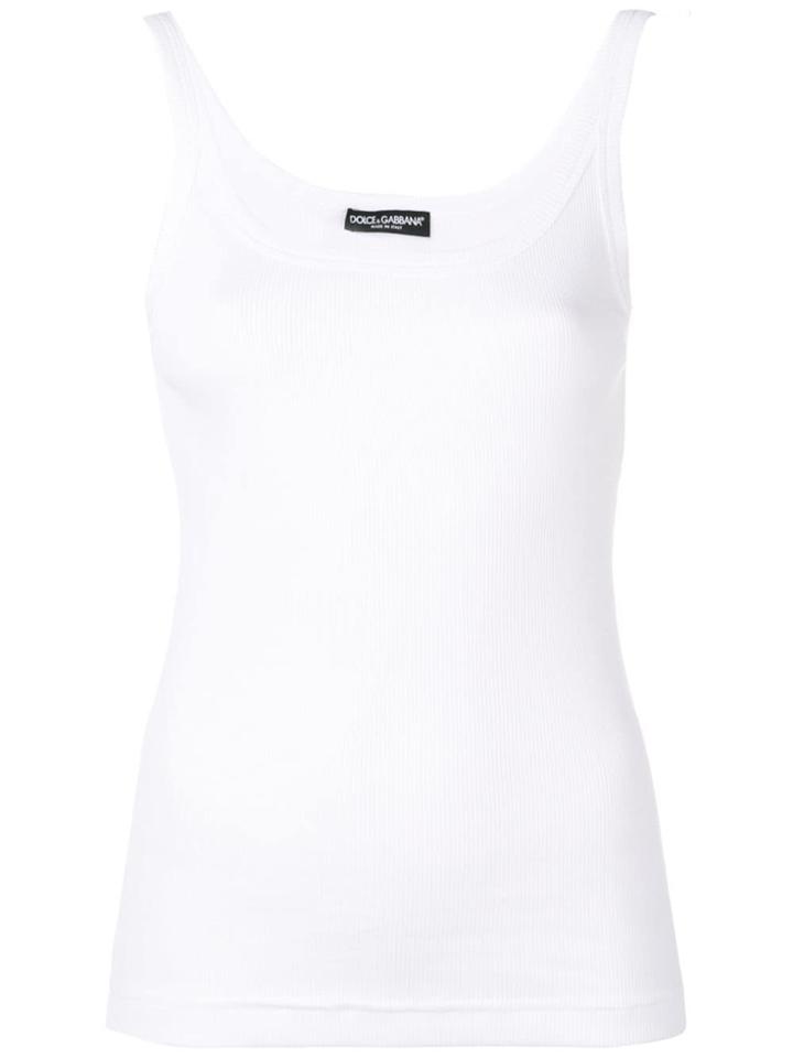 Dolce & Gabbana Slim-fit Tank Top - White