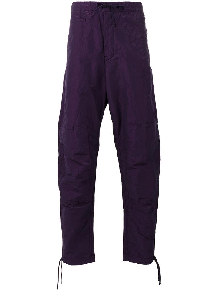 Stone Island Shadow Project - Loose-fit Drawstring Trousers - Men - Cotton/polyester - 46, Pink/purple, Cotton/polyester
