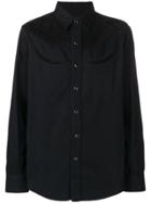Saint Laurent Western Style Shirt - Black