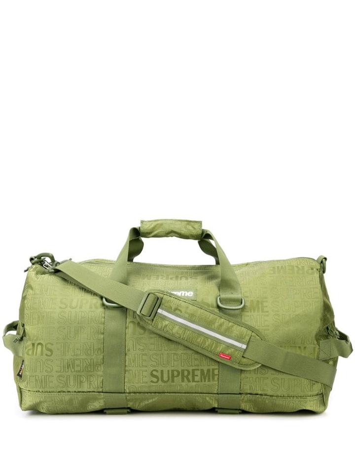 Supreme Logo Print Holdall Bag - Green