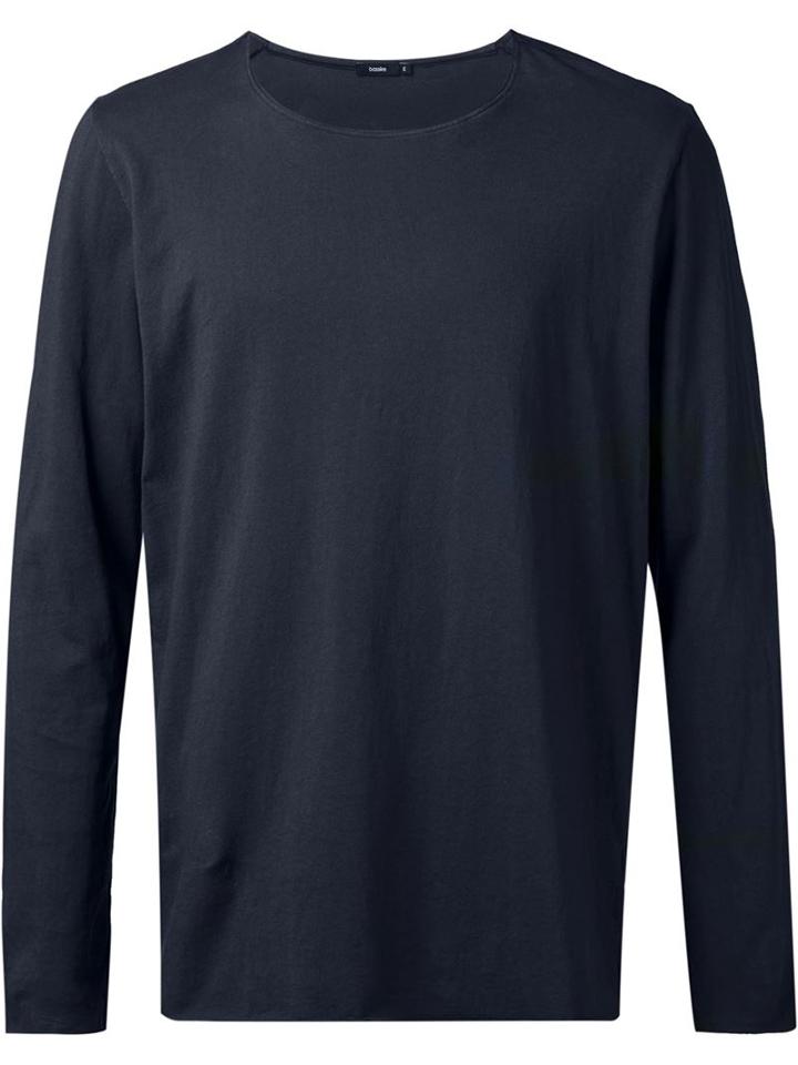 Bassike Long-sleeve T-shirt, Men's, Size: S, Blue, Organic Cotton
