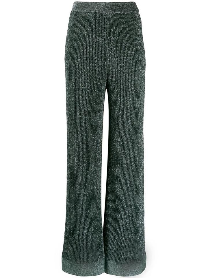 M Missoni Glitter Palazzo Pants - Blue