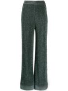 M Missoni Glitter Palazzo Pants - Blue