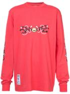 Rochambeau Tribal Smiley Long-sleeved T-shirt - Red