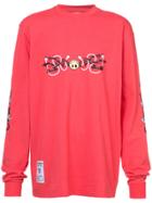 Rochambeau Tribal Smiley Long-sleeved T-shirt - Red