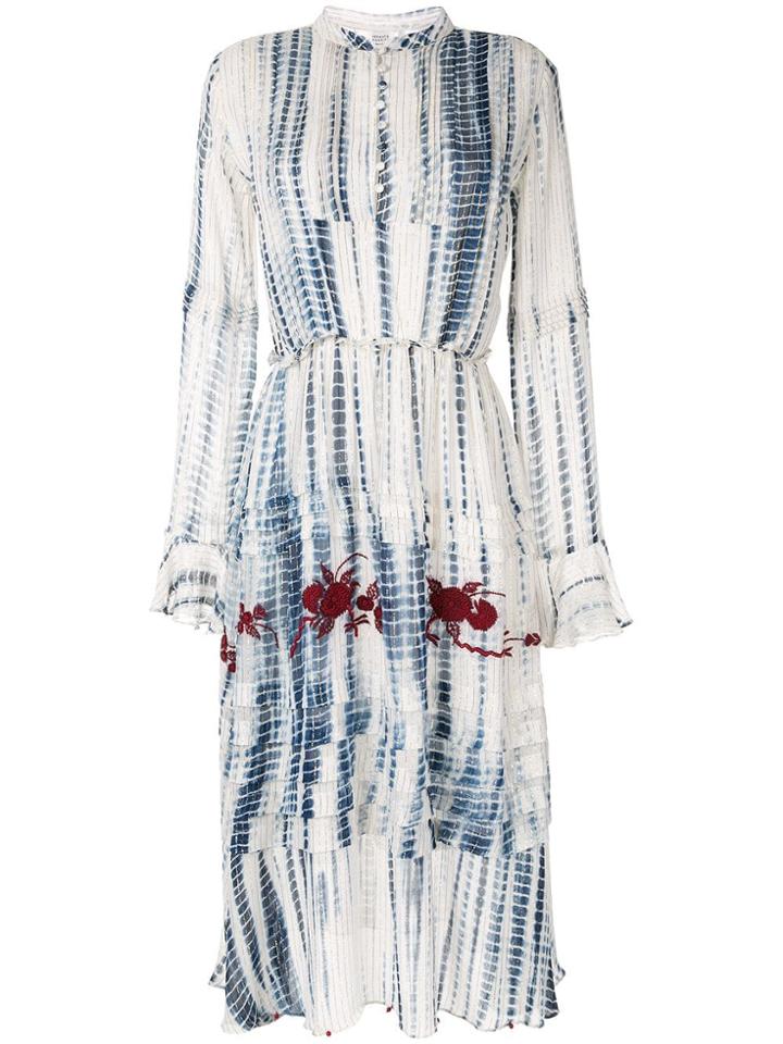 Hemant And Nandita Tie-dye Layered Midi Dress - White
