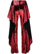Paula Knorr Sequin Embellished Trousers - Red