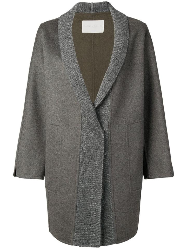 Fabiana Filippi Oversized Cardigan Coat - Grey