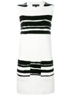 Proenza Schouler Striped Shift Dress, Women's, Size: Medium, White, Polyamide/spandex/elastane/cashmere/wool
