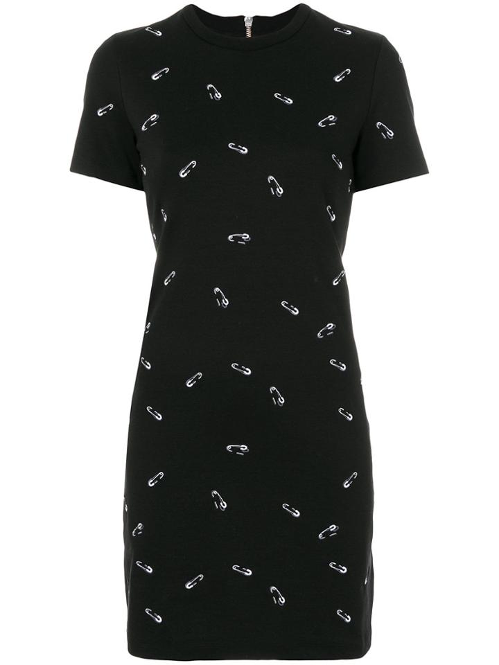 Victoria Victoria Beckham Safety Pin Print Dress - Black