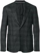Z Zegna Checked Blazer - Grey