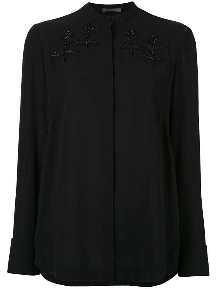 Alexander Mcqueen Embroidered Blouse - Black