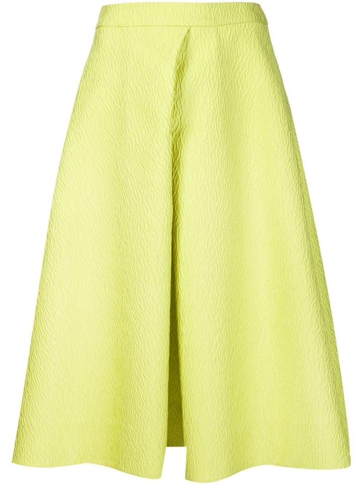 Monique Lhuillier Textured A-line Skirt