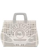 Gcds Ciao Logo Tote Bag - White