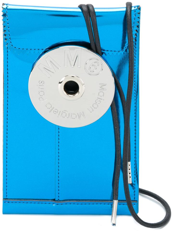 Mm6 Maison Margiela Tie Closure Crossbody Bag - Blue