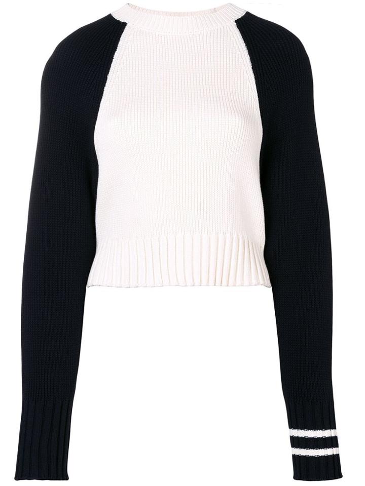 Mrz Two-tone Sweater - White
