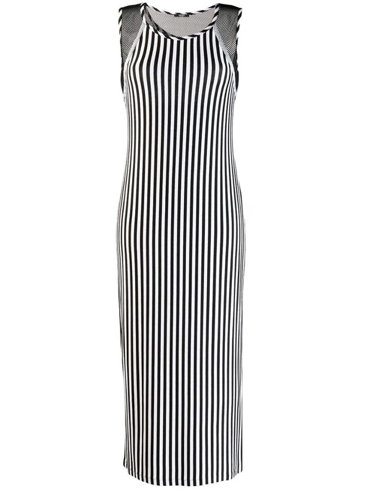 Liu Jo Striped Bodycon Dress - Black