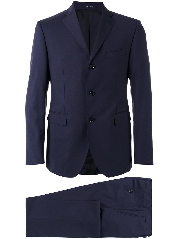 Tagliatore - Three Button Suit - Men - Cupro/wool - 48, Blue, Cupro/wool