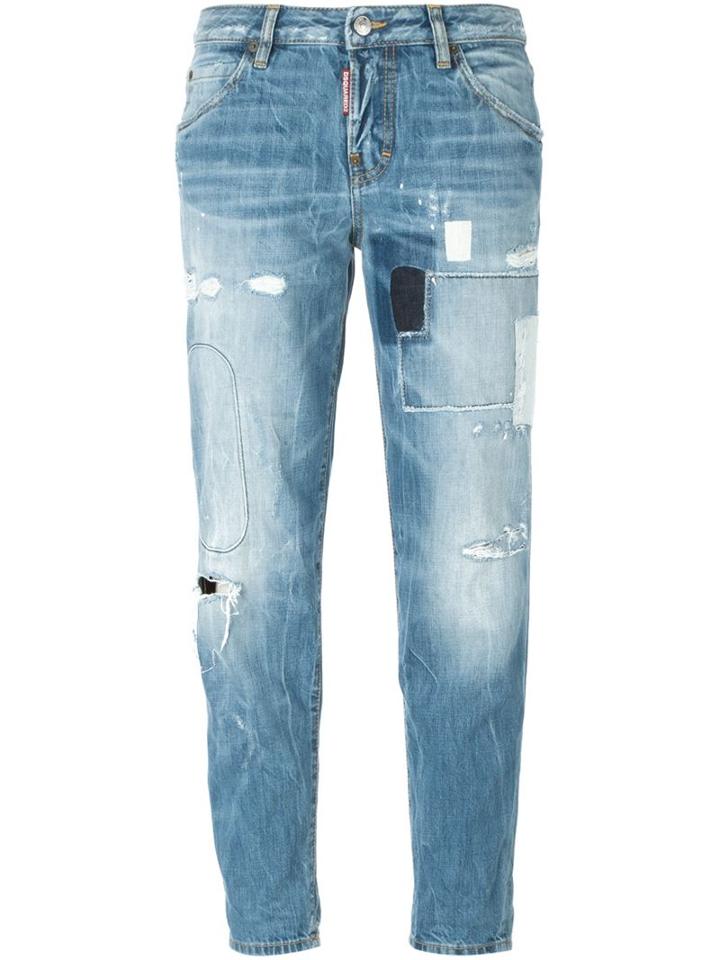 Dsquared2 'hockney' Jeans, Women's, Size: 40, Blue, Cotton