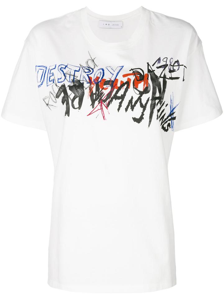 Iro Graffiti Print T-shirt - White