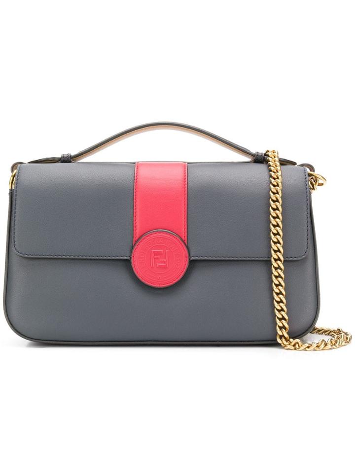 Fendi Double F Tote Bag - Blue