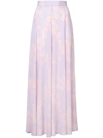 Michel Klein Full Maxi Skirt - Pink & Purple