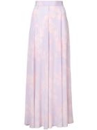 Michel Klein Full Maxi Skirt - Pink & Purple