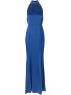 Jason Wu Halterneck Evening Dress, Women's, Size: 6, Blue, Silk/acetate/viscose/cotton