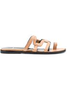 Pierre Hardy Kaliste Sliders, Women's, Size: 39, Nude/neutrals, Calf Leather/leather