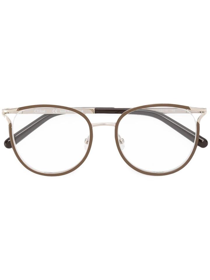 Chloé Jayme Glasses, Grey, Acetate/metal