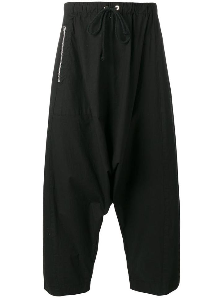 Lost & Found Rooms Drop-crotch Shorts, Men's, Size: Xs, Black, Cotton/spandex/elastane