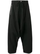 Lost & Found Rooms Drop-crotch Shorts, Men's, Size: Xs, Black, Cotton/spandex/elastane