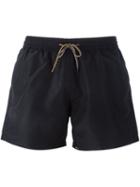 Paul Smith Drawstring Swim Shorts, Men's, Size: Large, Black, Polyester