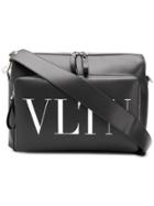 Valentino Valentino Garavani Vltn Print Shoulder Bag - Black