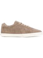 Polo Ralph Lauren Perforated Pattern Lace-up Sneakers - Nude &